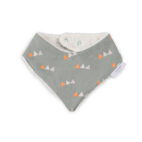 Bandana Bonjourbébé Monstera Monkey hunter green