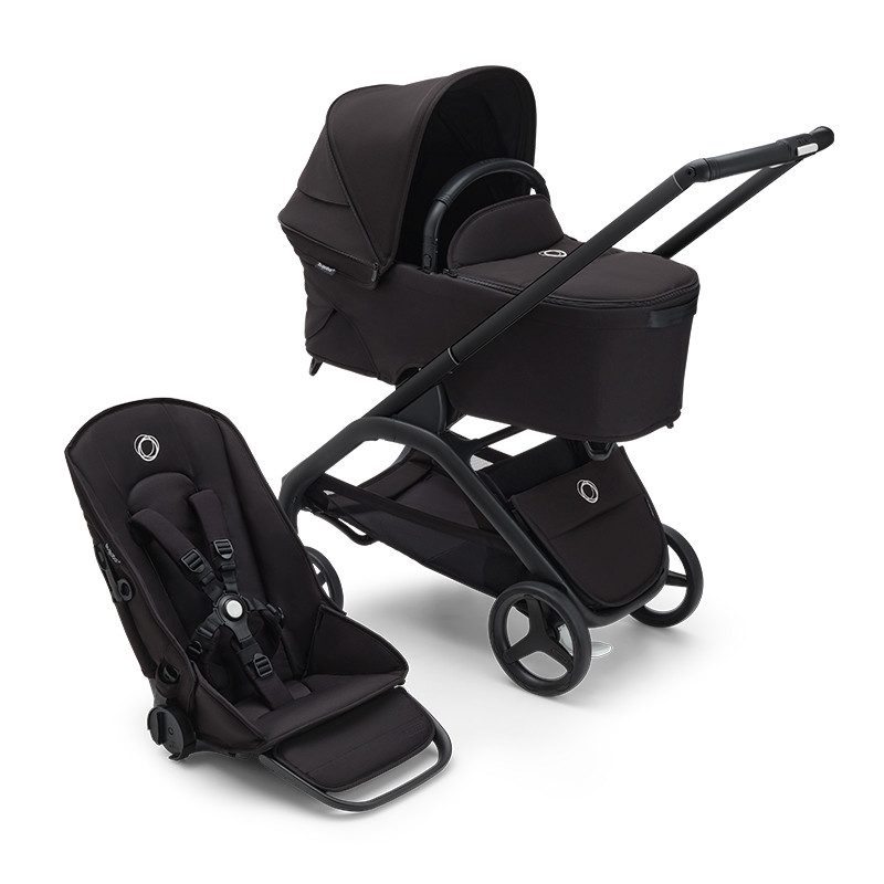 Carrinho de 2 peças BUGABOO Libélula Black Midnight