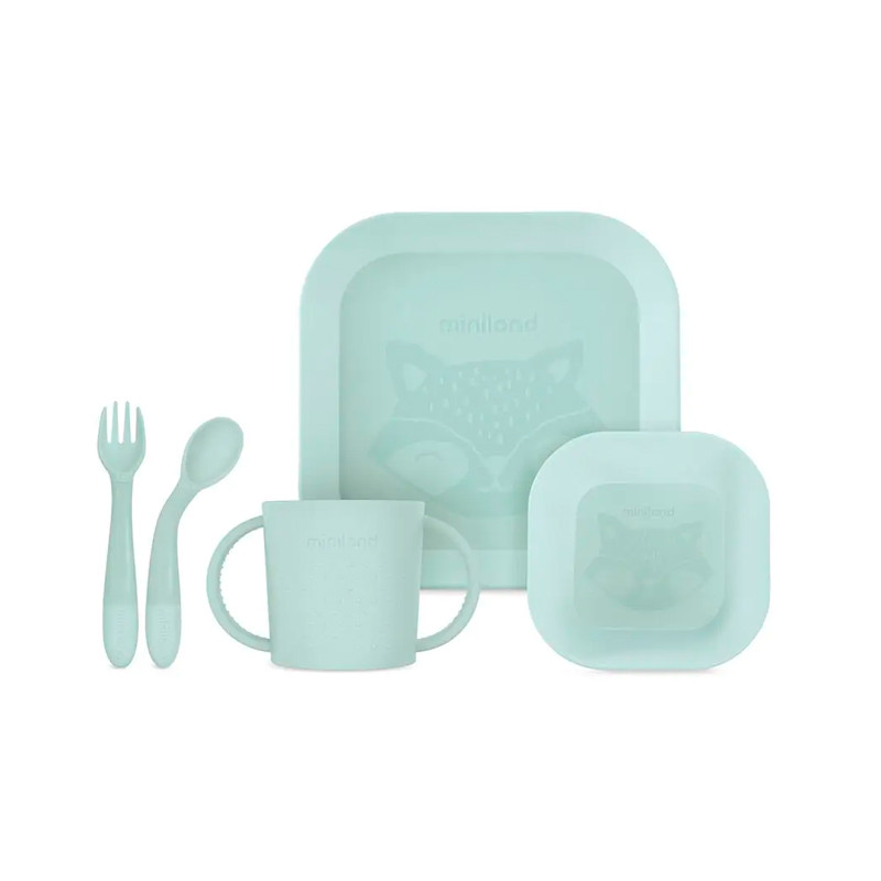 Vajilla Infantil Cuadrada Miniland Meal Set