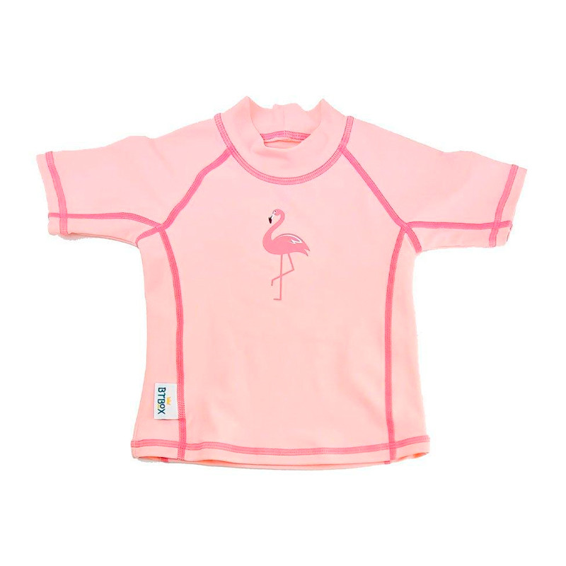 Camiseta de Protección Solar Manga Corta BtBox Flamingos