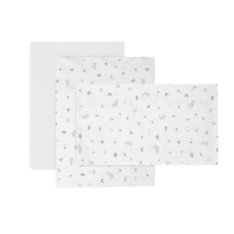 3 peças mini folha de berço CAMBRASS coelho