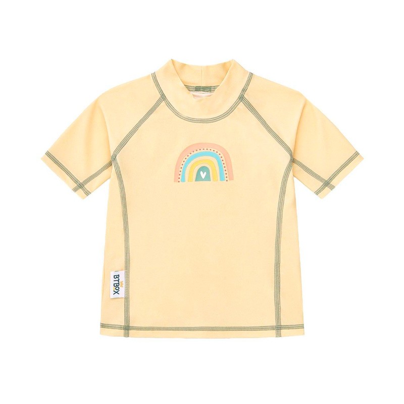 Camiseta de Proteção Solar de Manga Curta btbox Arco-íris