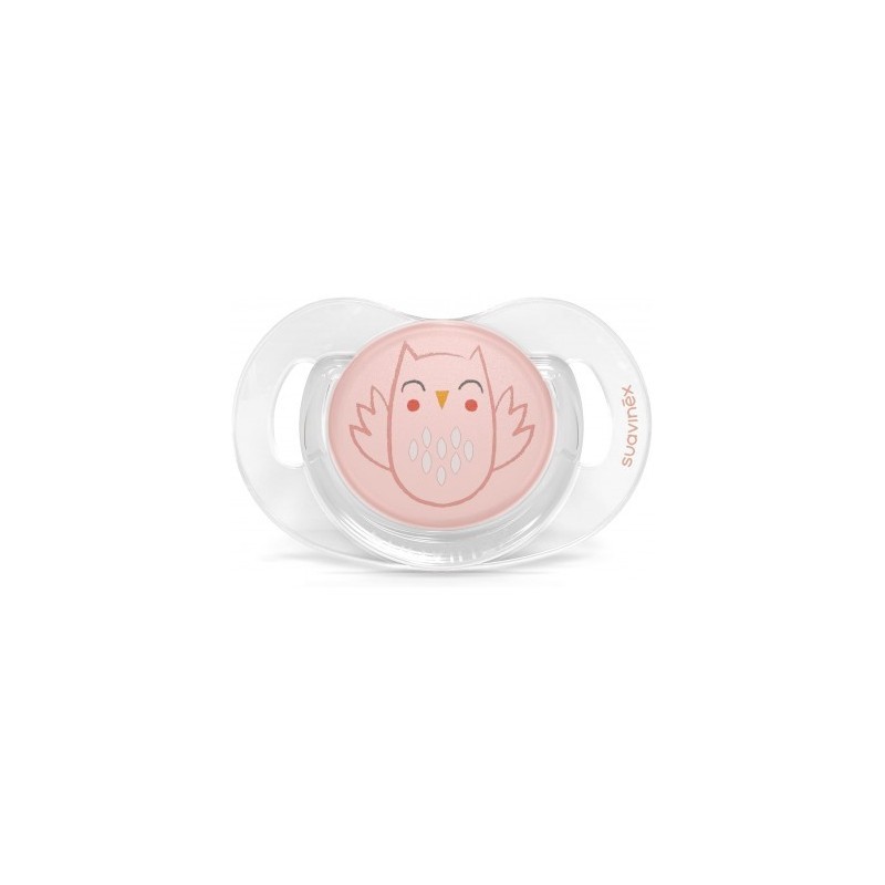 Suavinex Chupeta Physiological Owl 0-6m Rosa