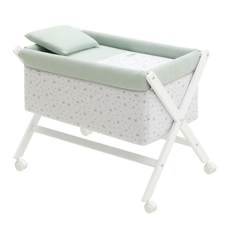 Minicuna Tijera de Madera Blanco Cambrass Greeny