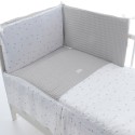 Colcha y Protector de Cuna 60 Uzturre Clea gris