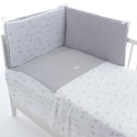 Colcha y Protector de Cuna 60 Uzturre Telma gris