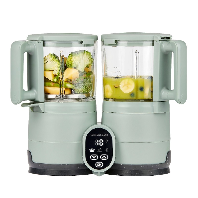 Robot de Cocina Babymoov Nutribaby Glass Celadon Green