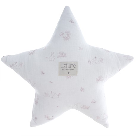 Almofada Telma Uzturre Estrela Rosa Pó