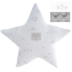 Cojín Estrella Uzturre Telma gris