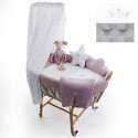 Uzturre Berço Mini Telma Rattan Cinza