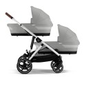 Cochecito Gemelar Cybex e Gazelle S stone grey