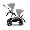 Cochecito Gemelar Cybex e Gazelle S stone grey