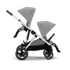 Cochecito Gemelar Cybex e Gazelle S stone grey
