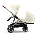 Cochecito Cybex e Gazelle S para Hermanos seashell beige