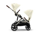 Cochecito Cybex e Gazelle S para Hermanos seashell beige