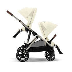 Cochecito Cybex e Gazelle S para Hermanos seashell beige