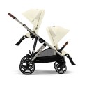 Cochecito Cybex e Gazelle S para Hermanos seashell beige