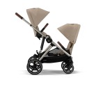 Cochecito Cybex Gazelle S para Hermanos almond beige