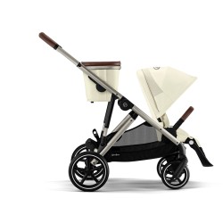 Cochecito Cybex e Gazelle S para Hermanos seashell beige