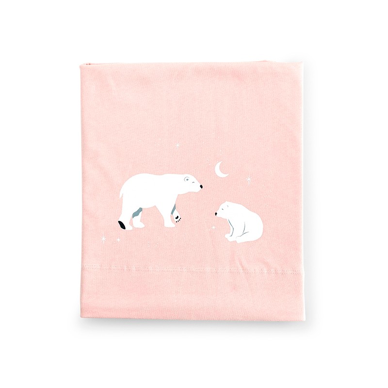 Conjunto Sábanas de Cuna Bonjourbebe Polaris Rosa 3p