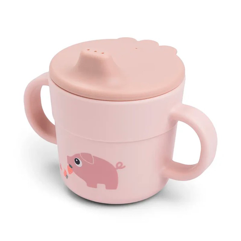 Caneca de DONE BY DEER de areia de fazenda minúscula com alças