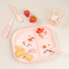 Prato com Compartimentos DONE BY DEER Tiny Farm rosa