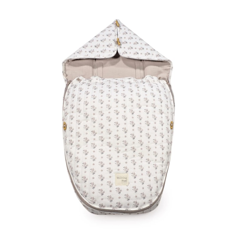 Bolsa Walking Mum Botton Flores 2 em 1 Mid-Season
