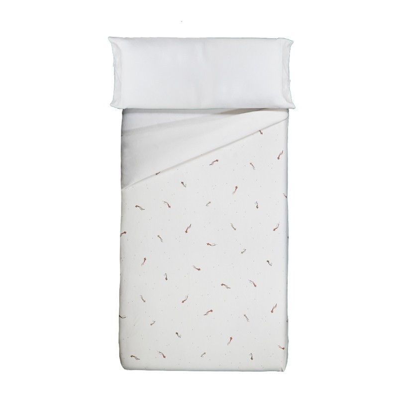 Funda Nórdica Algodón Orgánico Sonpetit Cometas 60/70