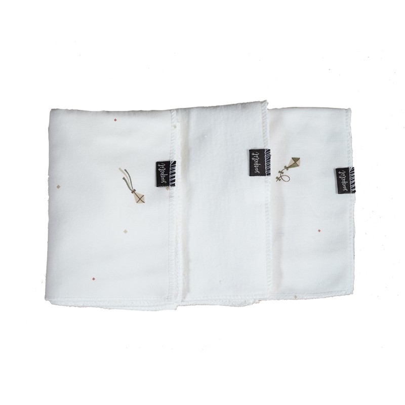 Pack Sonpetit Toalhetes de Papagaio de Algodão Orgânico
