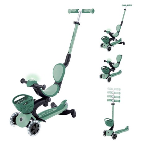 Patinete Globber Go Up Baby Luces 360 oliva