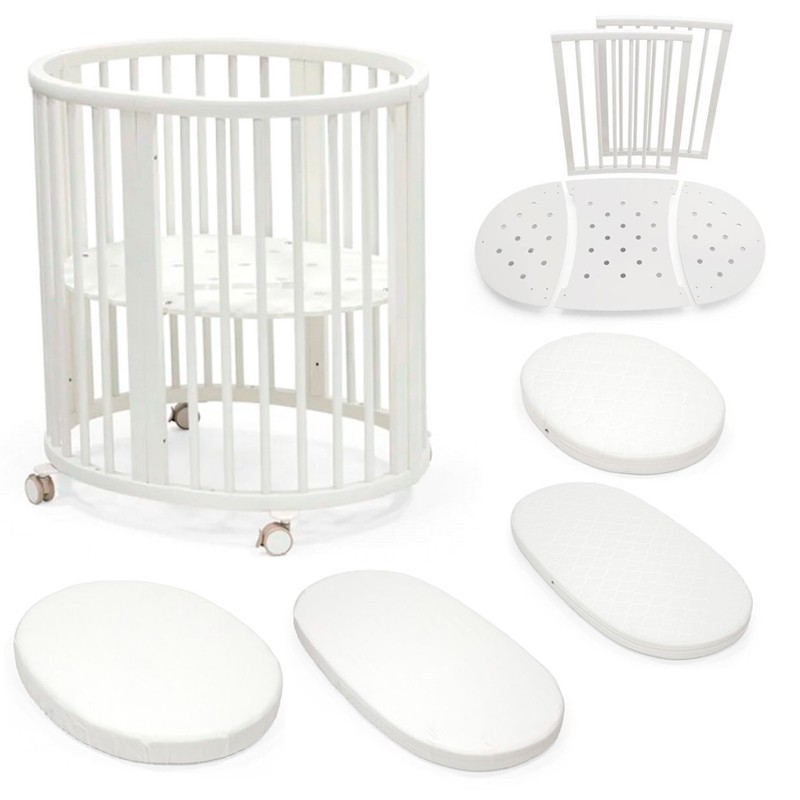 Pack Ahorro Minicuna Stokke Sleepi V3 + Kit de Extensión + Colchones + Sábana
