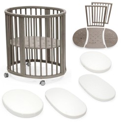 Pacote Poupança Stokke Sleepi V3 Mini Berço + Kit de Extensão + Colchões + Folha