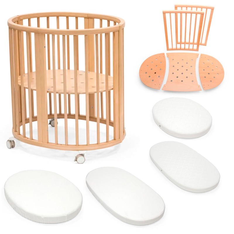 Pack Ahorro Minicuna Stokke Sleepi V3 + Kit de Extensión + Colchones + Sábana