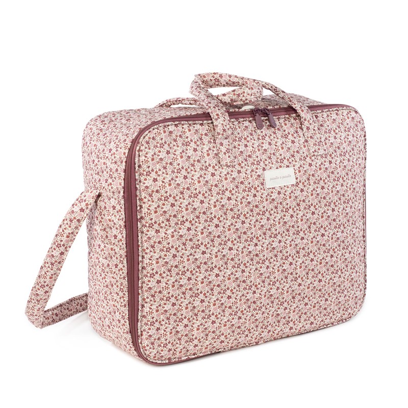 Maleta Maternal Pasito a Pasito Cherry Flores