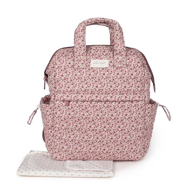 Mochila Pasito a Pasito Cherry Flores