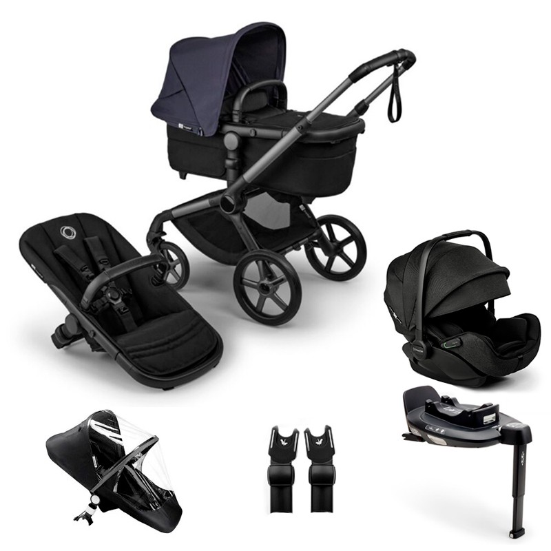 Bugaboo Fox 5 Renew Trío grafito azul indigo negro
