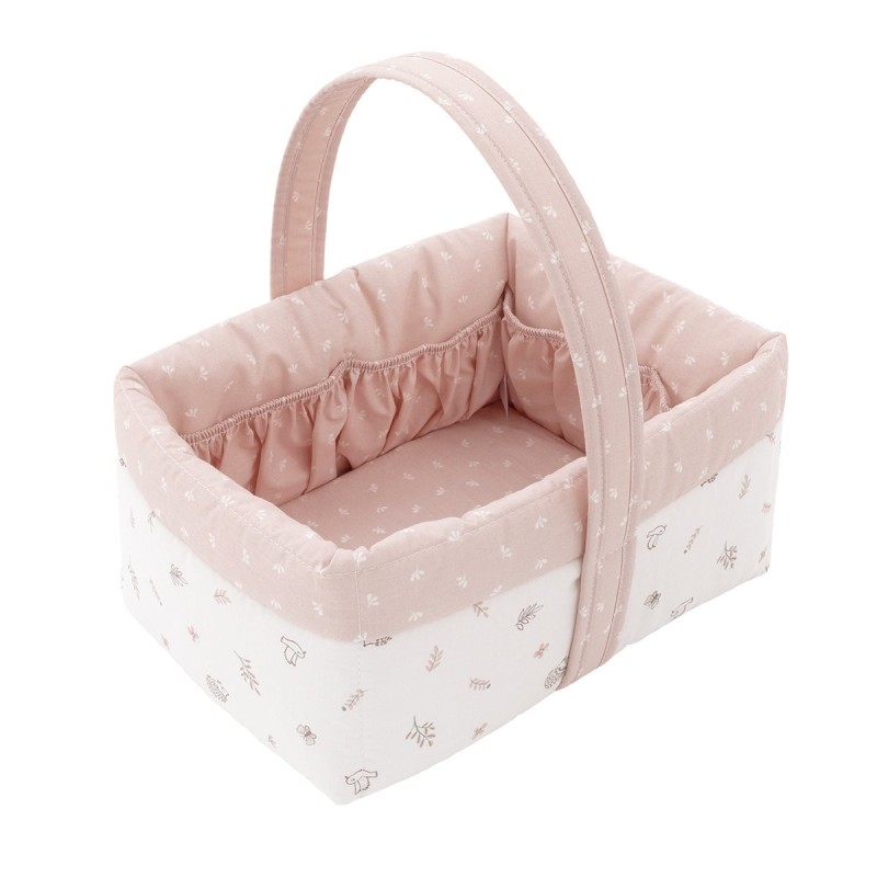 Cesta Canastilla 22.5X29X29 Cm Calma Rosa