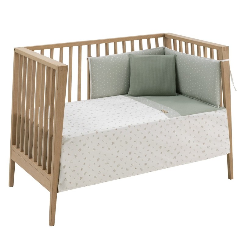 Conjunto de 2 peças de colcha I-V. Cama verde Calma 60 CAMBRASS 60X120X3 cm