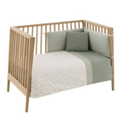 Jgo 2 Pcs.F.Nordica Cuna 60 Cambrass Calma Verde 100X140X3 Cm