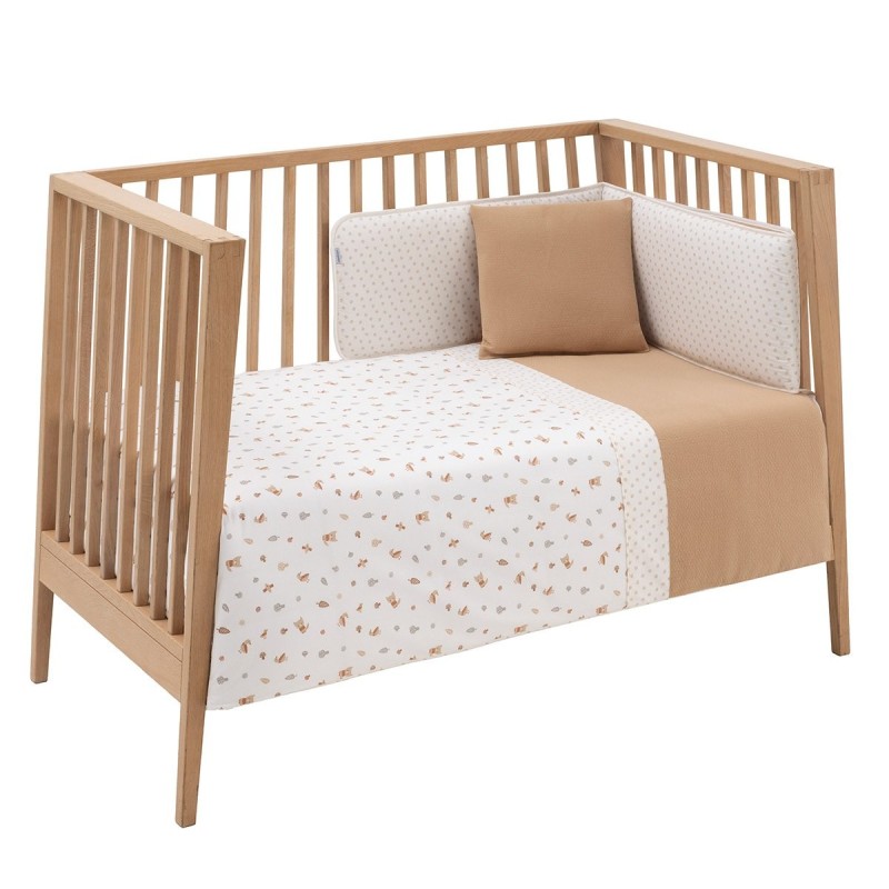 Conjunto 2 Pcs.F.Nordica Cradle 60 CAMBRASS Senda Bege 100X140X3 cm