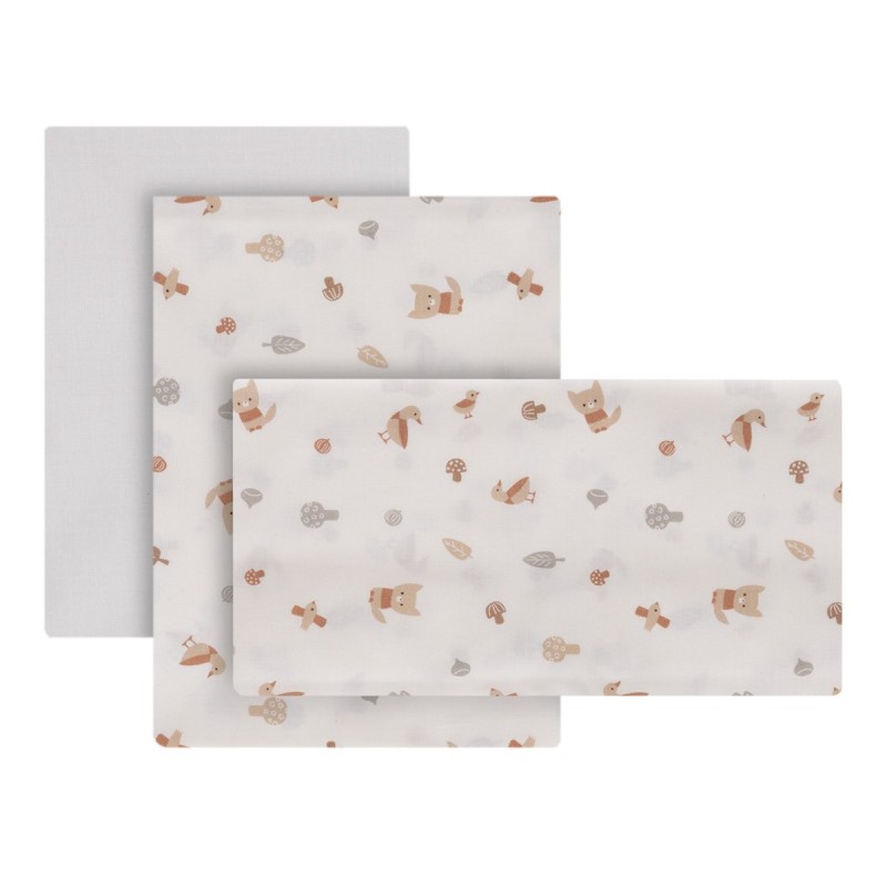 Sabana Cuna 3 Pcs (Cuna 70) 70X140X1 Cm Cambrass Senda Beige