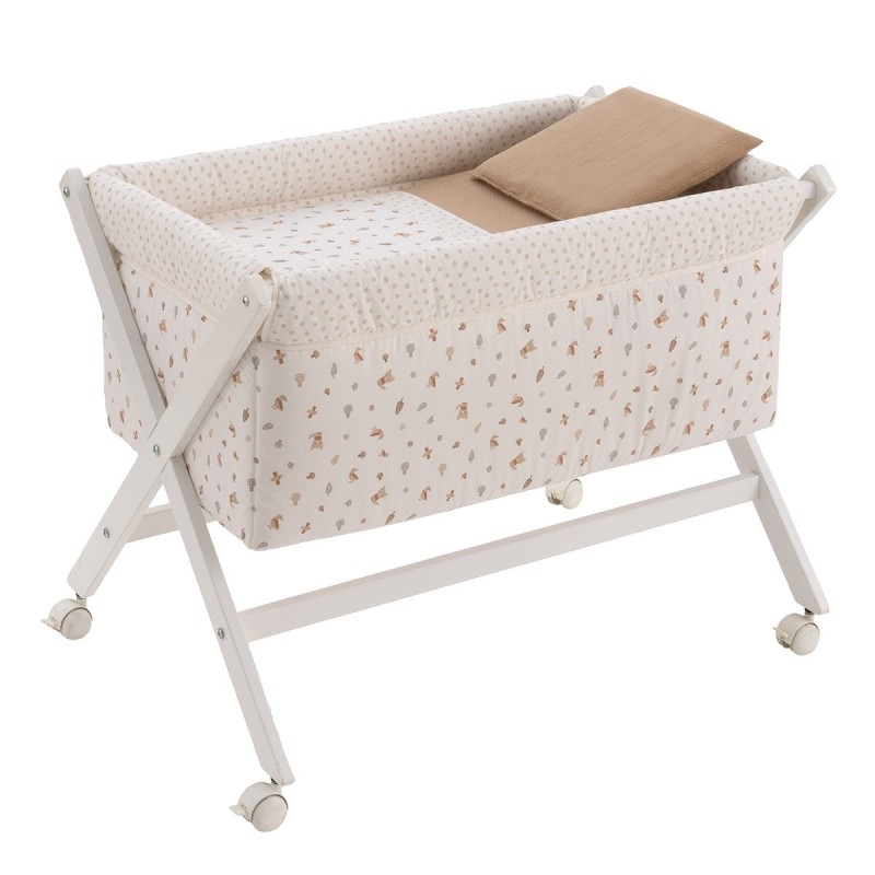 Tesoura de berço em madeira CAMBRASS bege/BCO 55X87X74 cm