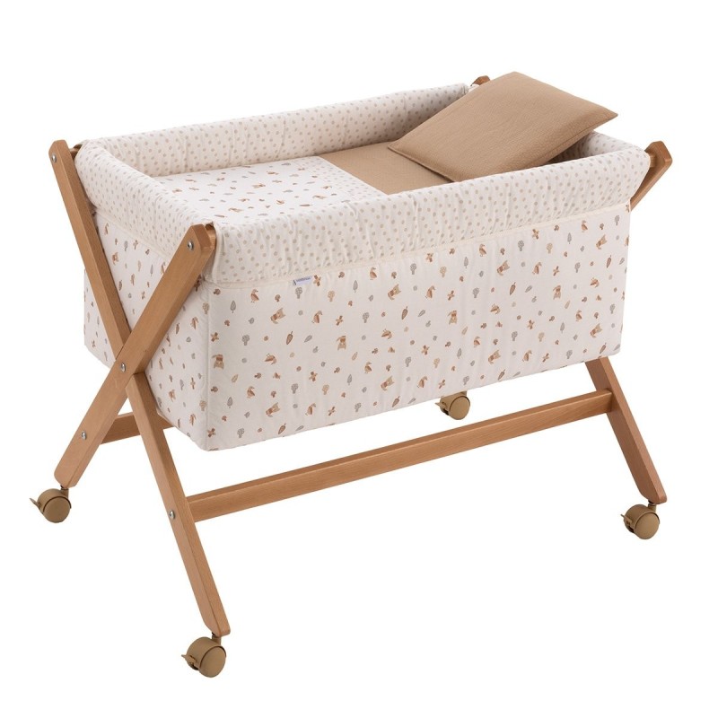 Minicuna Tijera Madera Cambrass Senda Beige/Natural 55X87X74 Cm