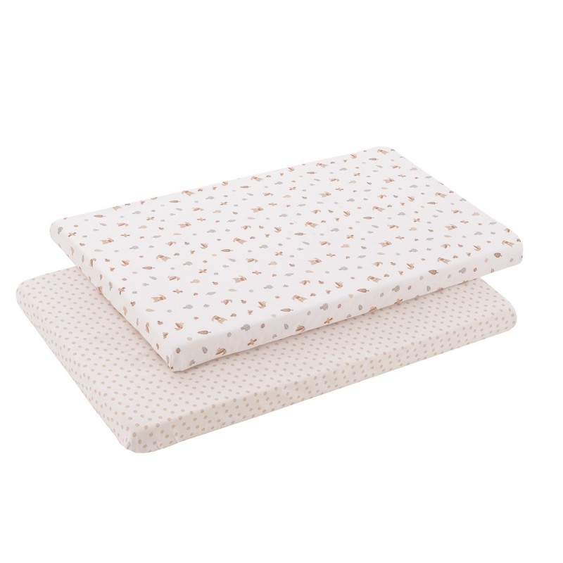 Bajera Minicuna Pack 2 Uds. 50X82X10 Cm Cambrass Senda Beige