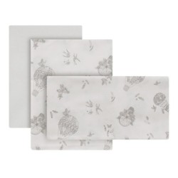Sabana Moises/Carro 3 Pcs 35X80X1 Cm Cambrass Globe Crudo