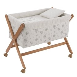 Minicuna Tijera Madera Cambrass Globe Crudo/Natural 55X87X74 Cm