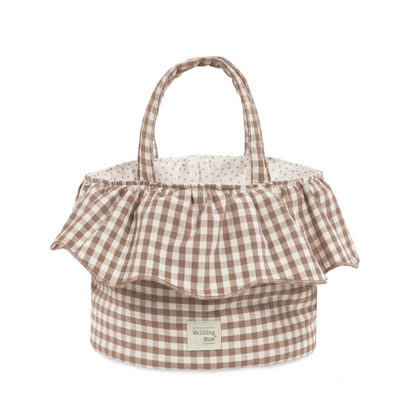 Cesta Organizadora Walking Mum Praliné Vichy
