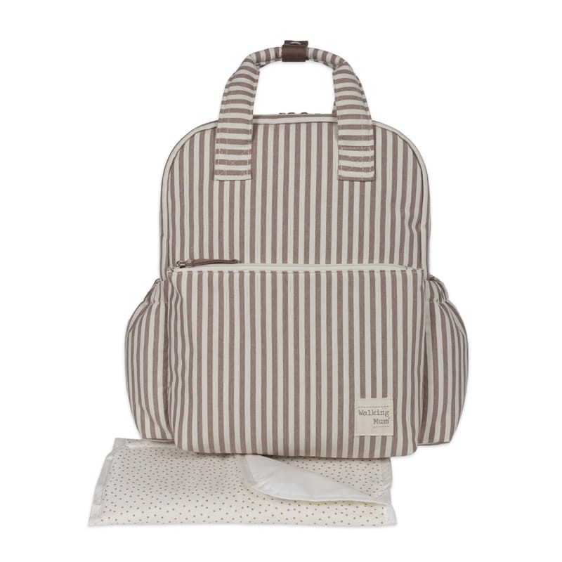 Mochila Walking Mum Praliné Rayas
