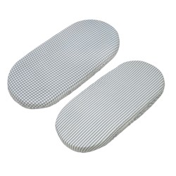 Conjunto 2 Lençóis Ajustados Praliné Walking Mum Carrycot
