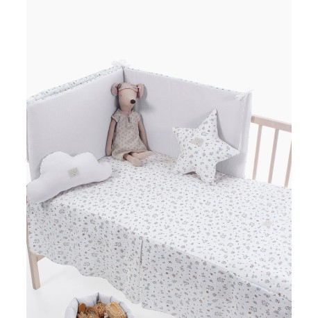 Colcha y Protector de Cuna Uzturre Celia beige